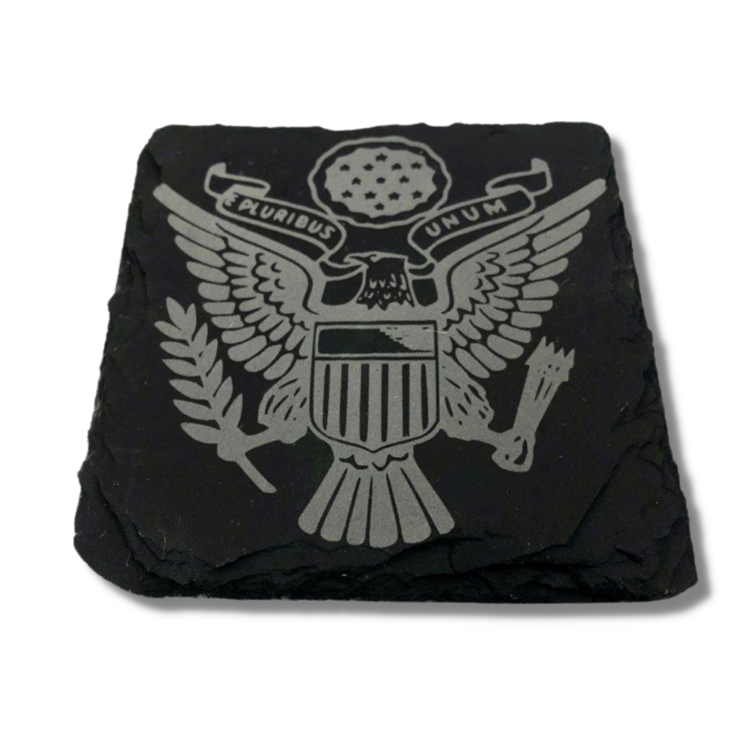 Military Slate Coaster Set