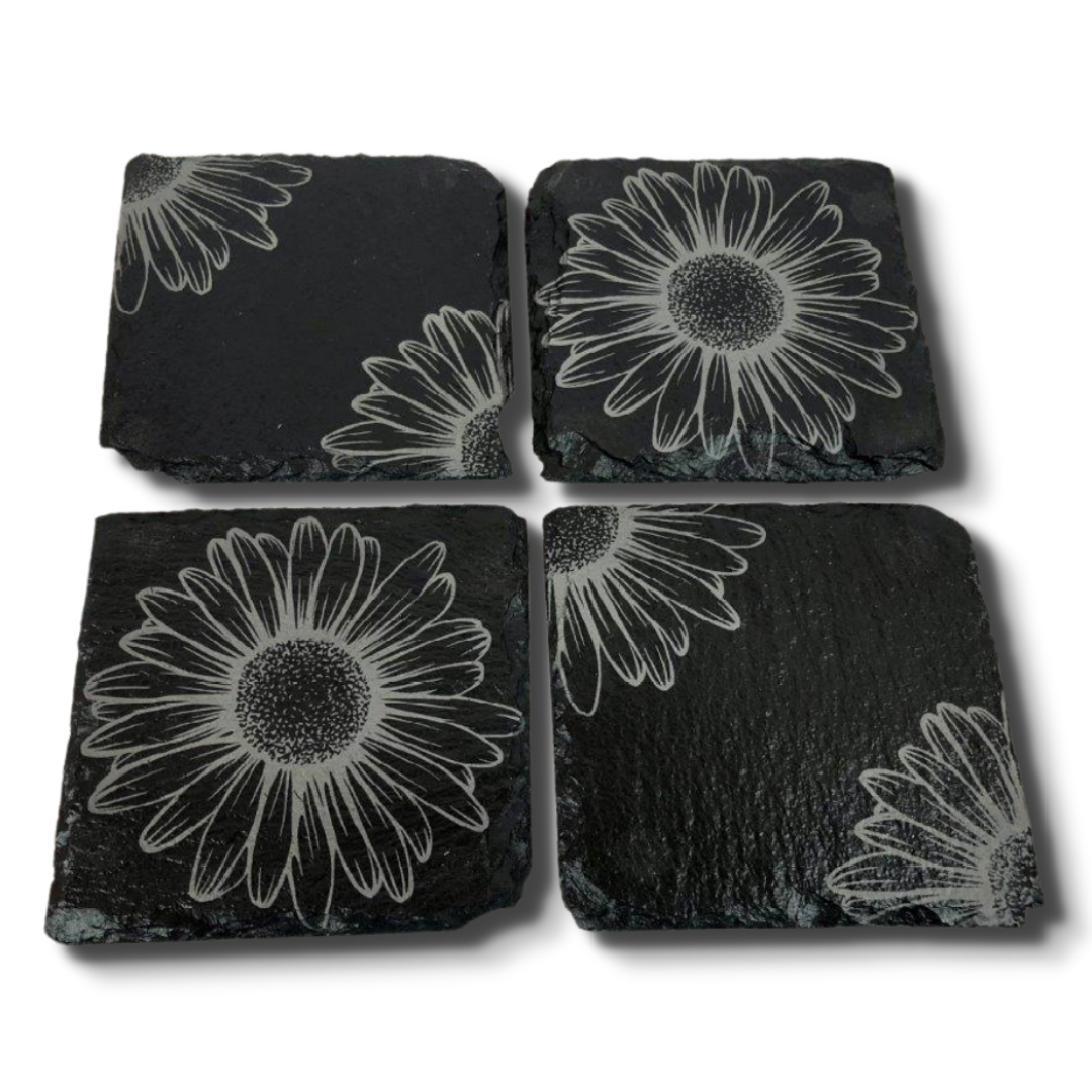 Daisy Slate Coasters