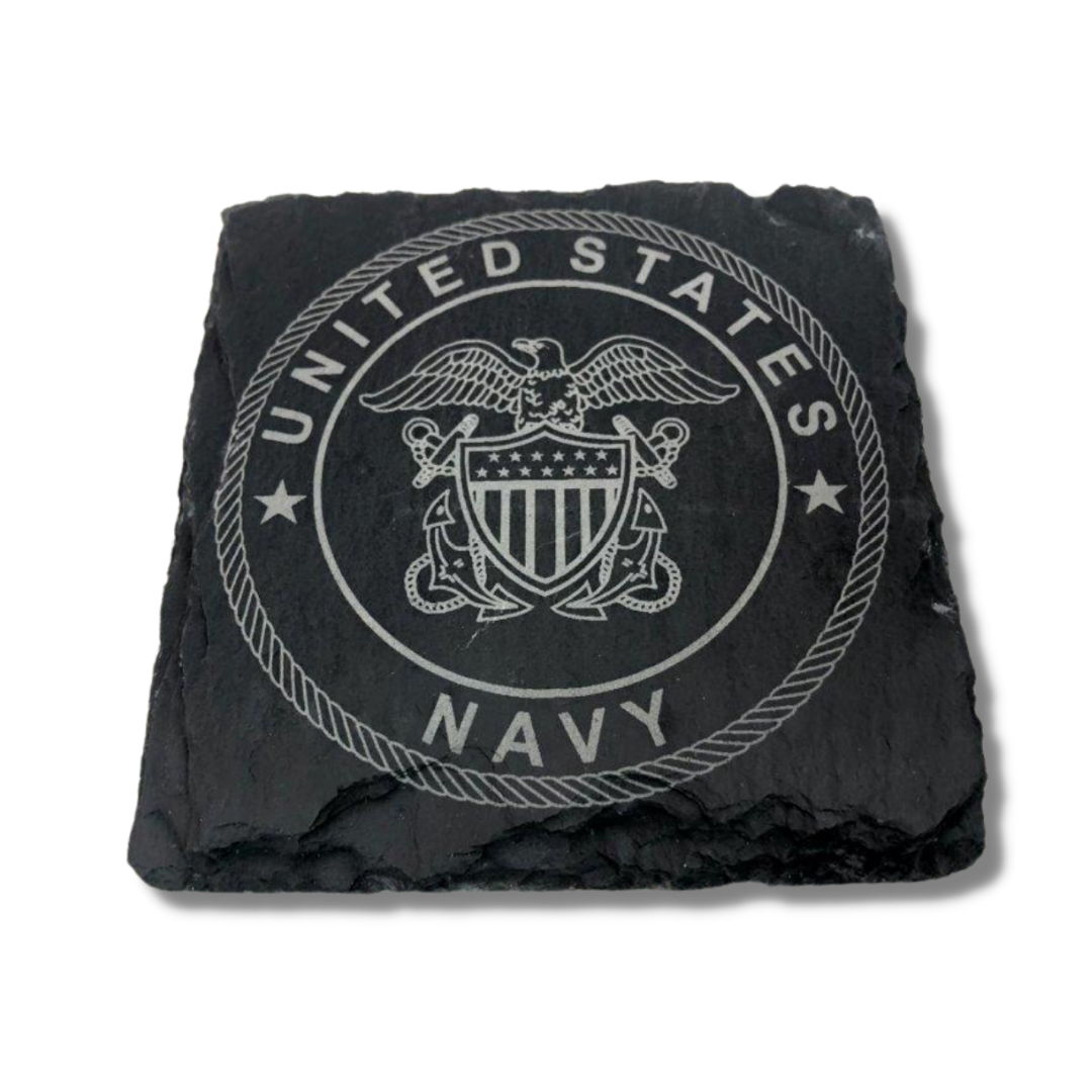 Military Slate Coaster Set