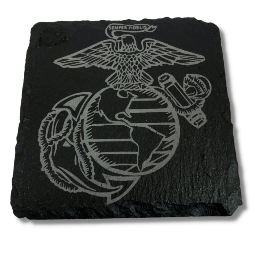 Military Slate Coaster Set